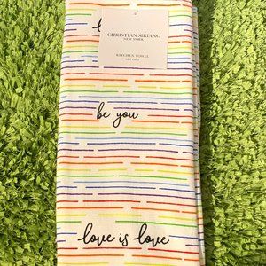 Set of Kitchen Towels (Love is Love) Colorful
